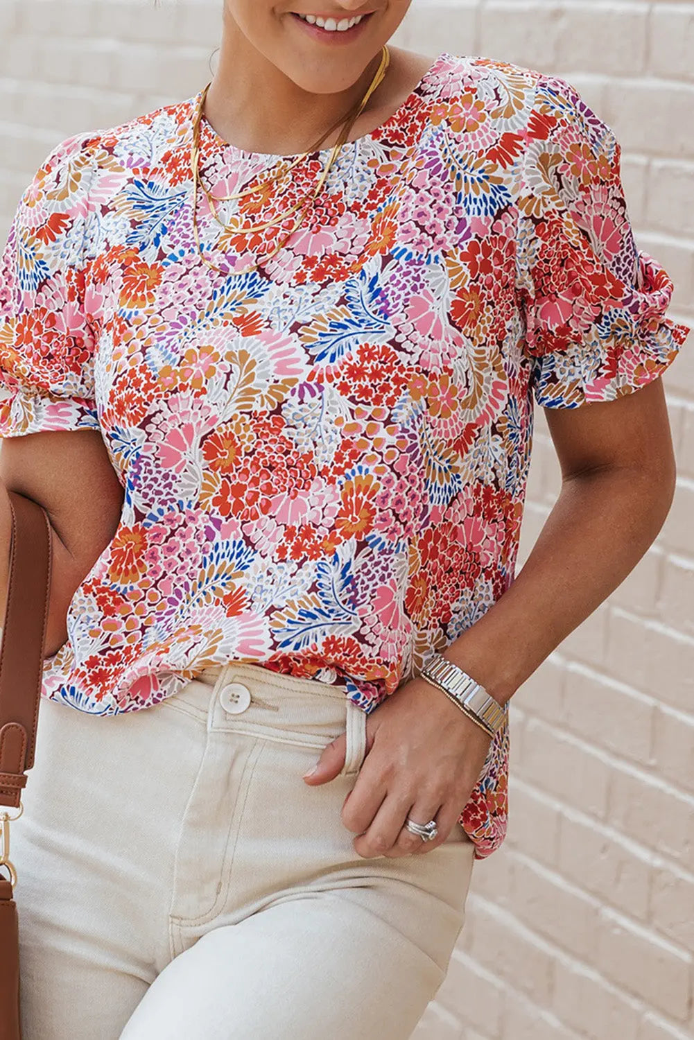 blouse fleurie multicolore Dear-Lover Dropshipping
