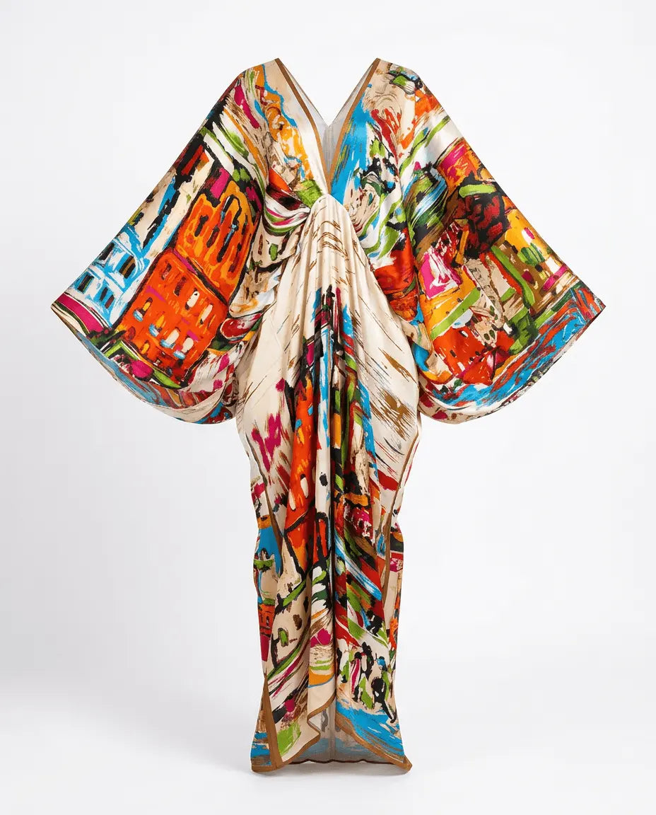 Lively Printed Bohemian Maxi Dress-7