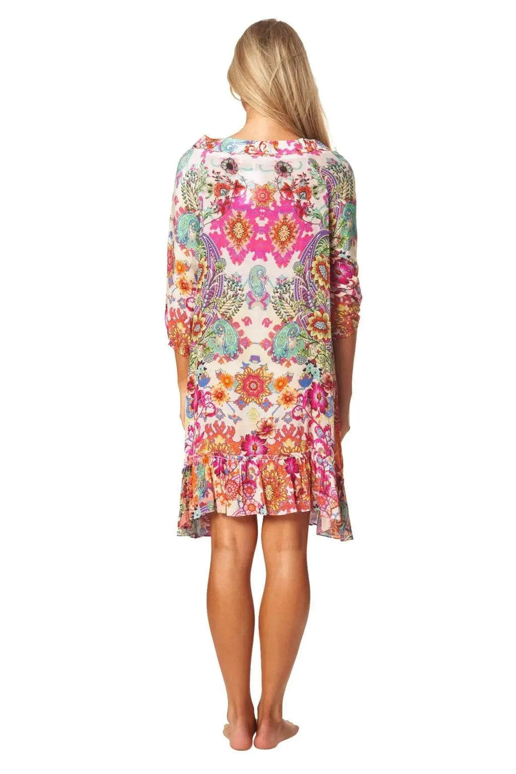 Bohemian Vintage Printed Ethnic Style Summer Dress-2