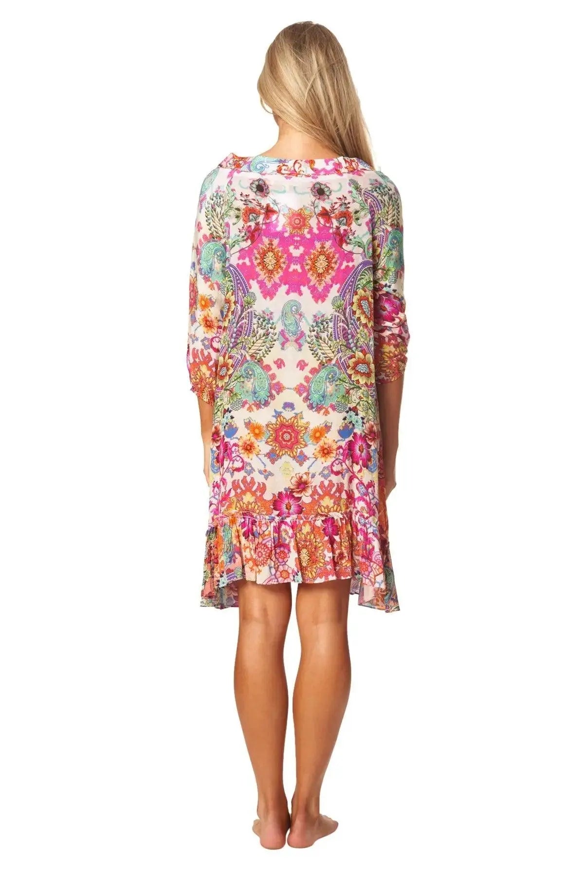 Bohemian Vintage Printed Ethnic Style Summer Dress-2