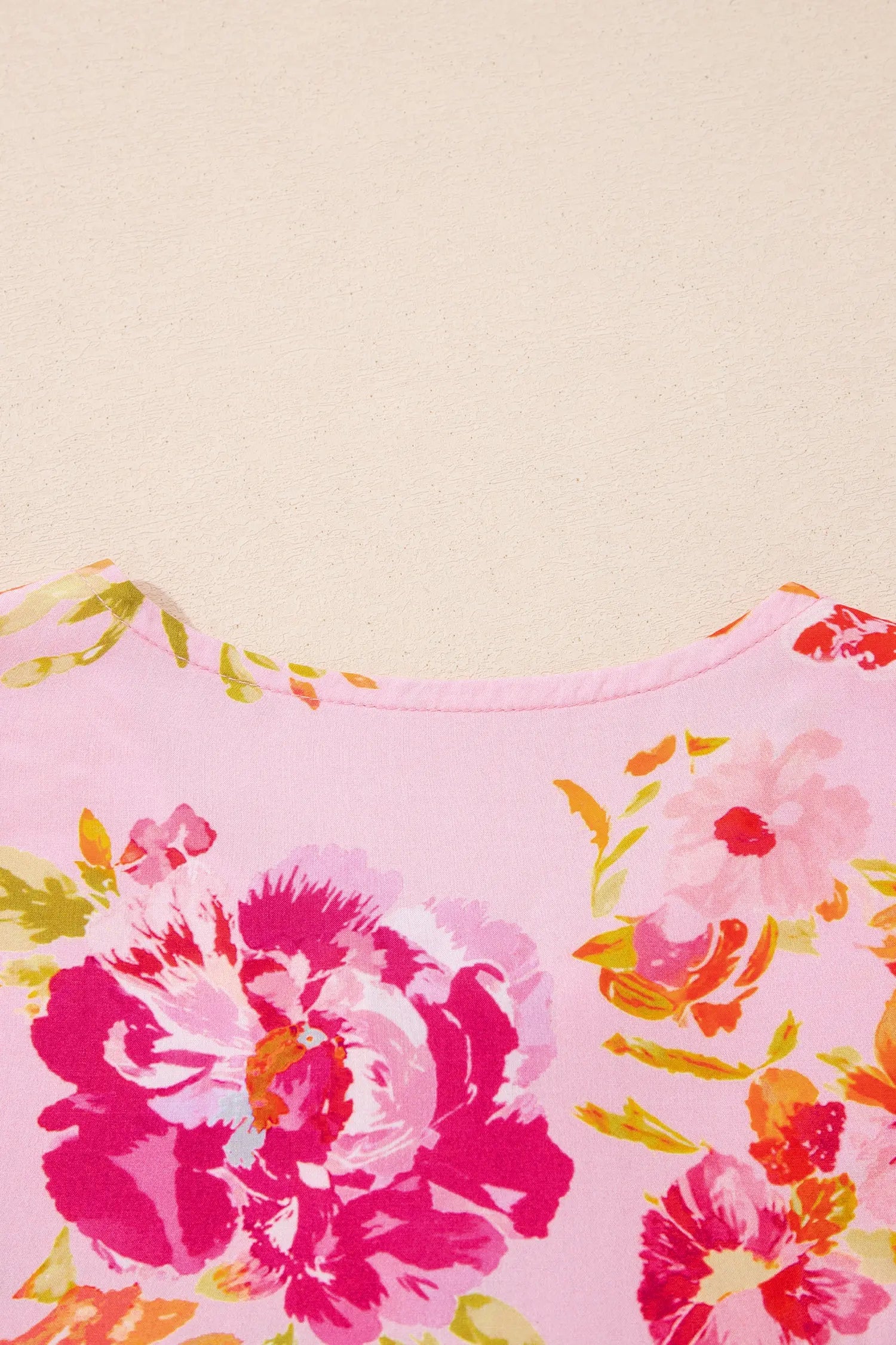 blouse fleurie rose Dear-Lover Dropshipping