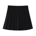 Jupe plissée noire courte, style féminin élégant, mode femme
