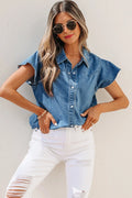 chemise en denim bleue Dear-Lover Dropshipping