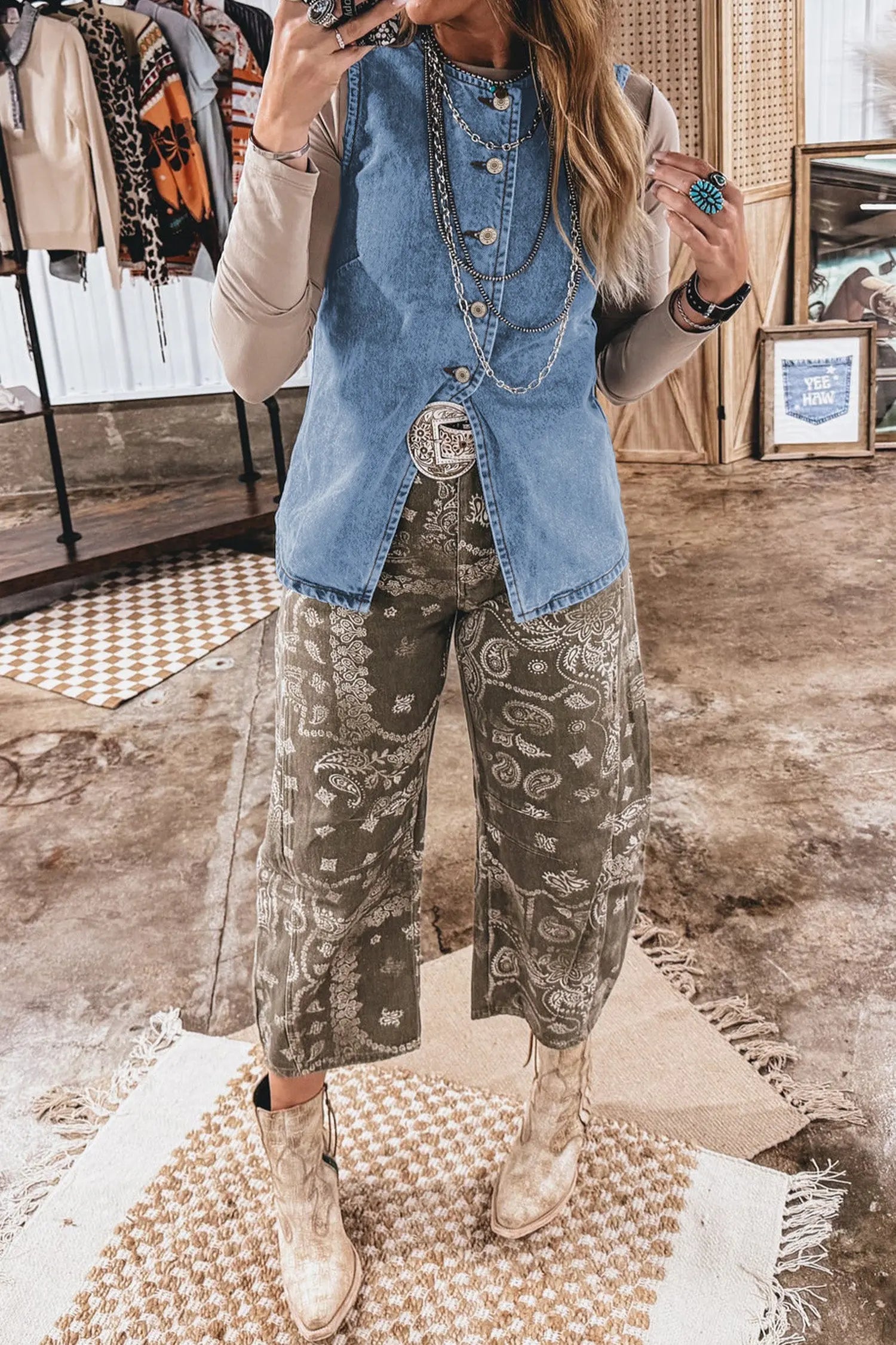 gilet en denim noir Dear-Lover Dropshipping