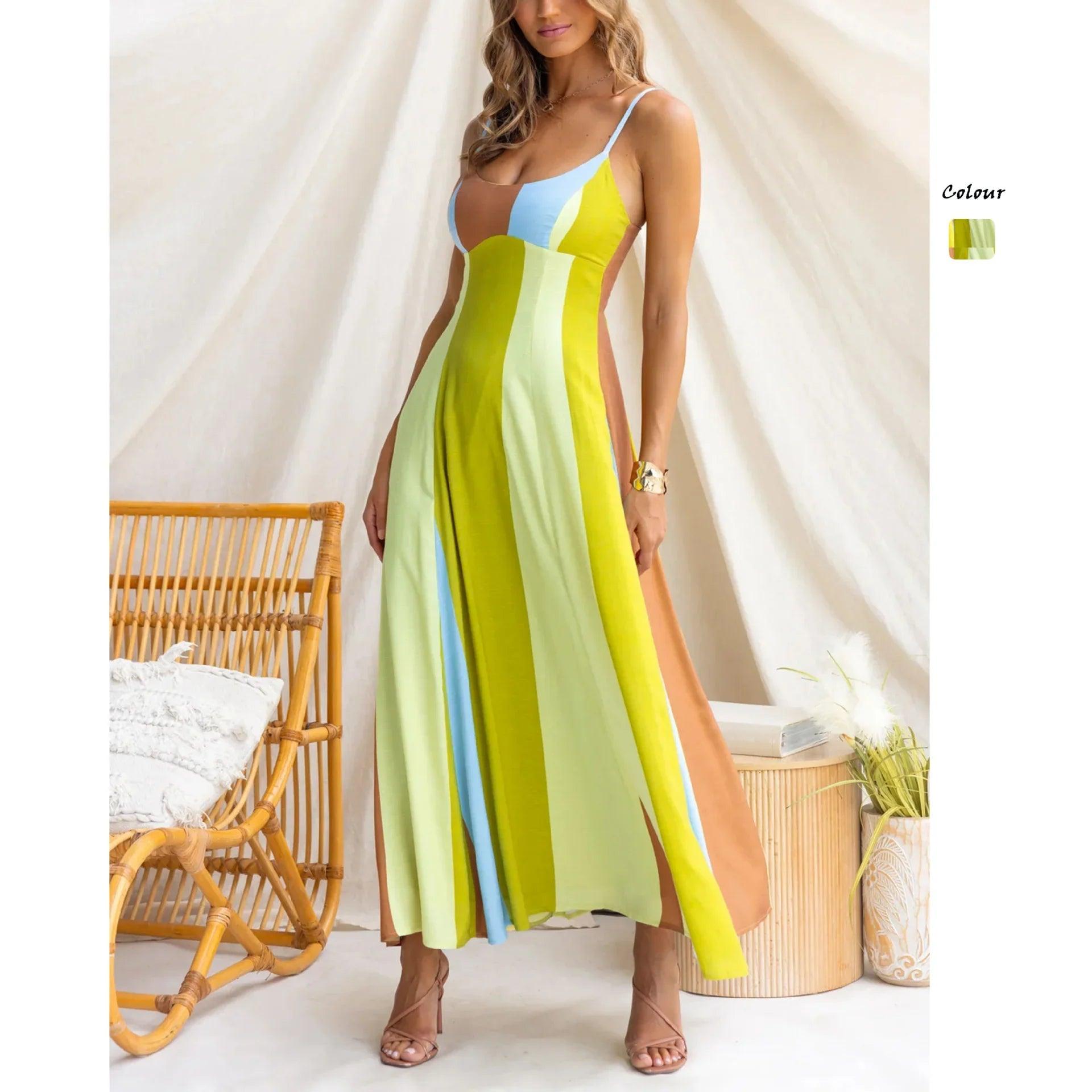 Robe bohème verte claire à broderies florales, manches courtes, taille élastiquée, style féminin élégant