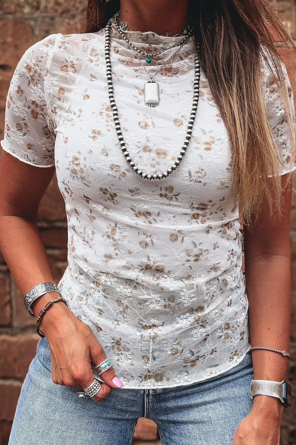top en mesh  fleurie Dear-Lover Dropshipping