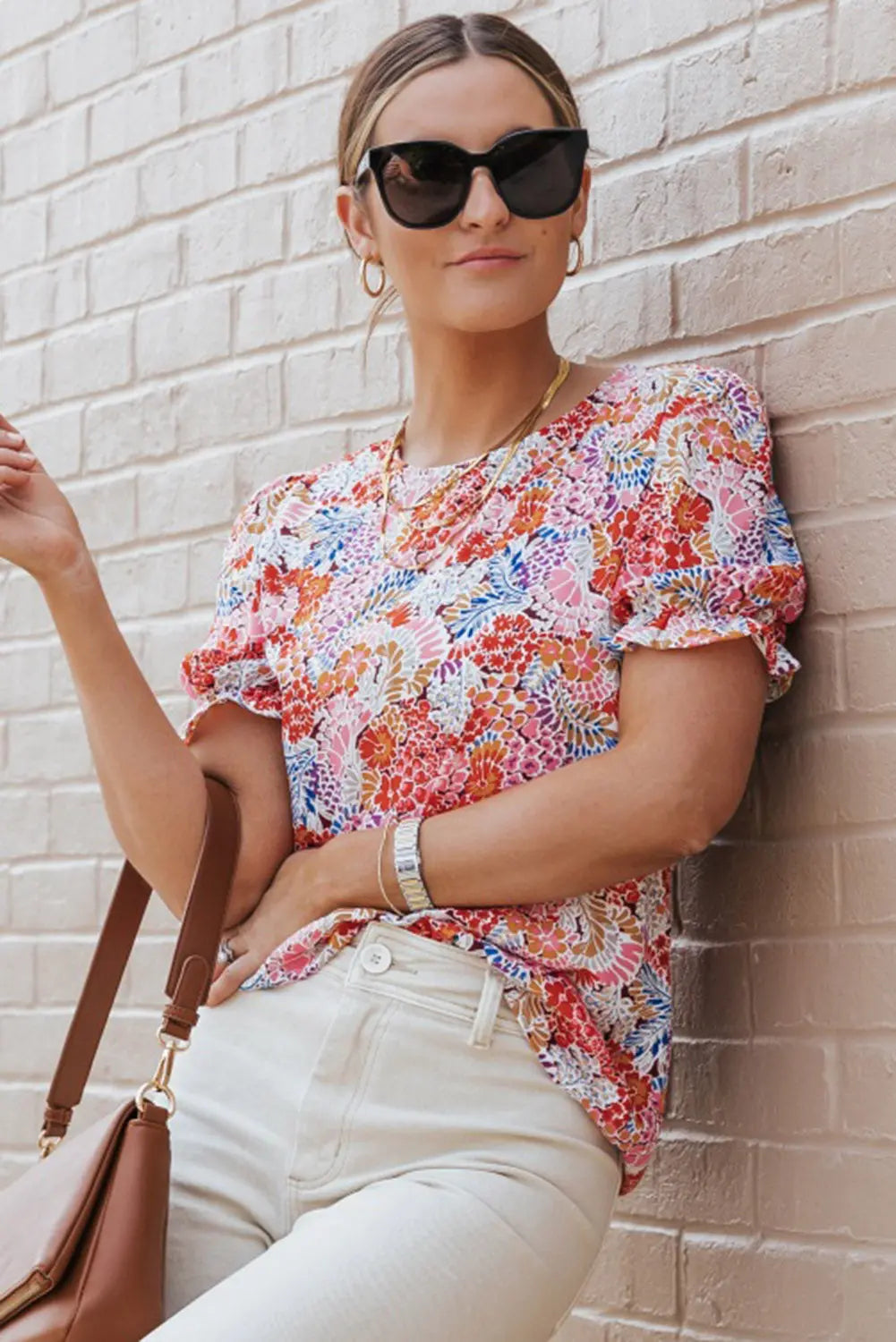 blouse fleurie multicolore Dear-Lover Dropshipping