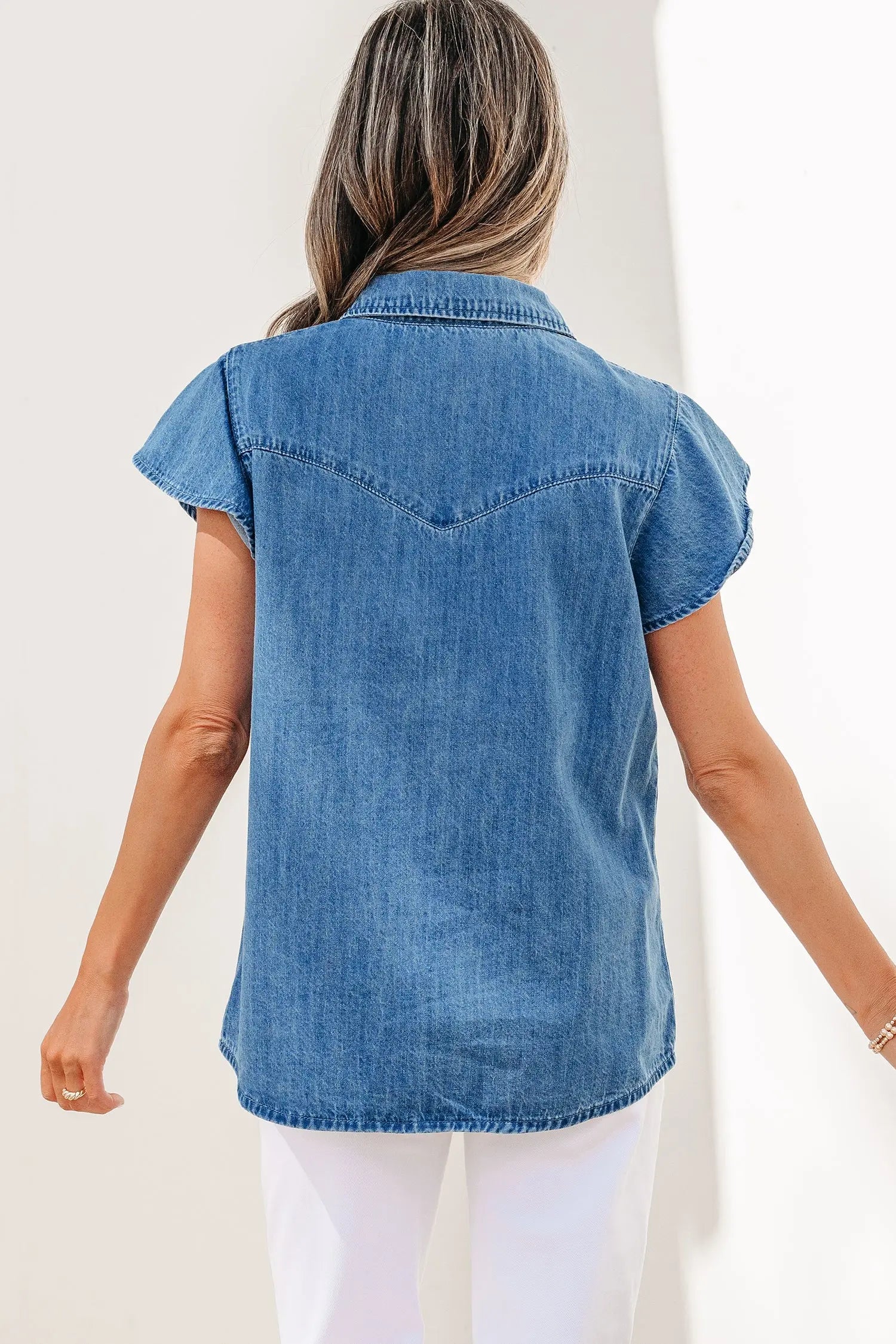chemise en denim bleue Dear-Lover Dropshipping