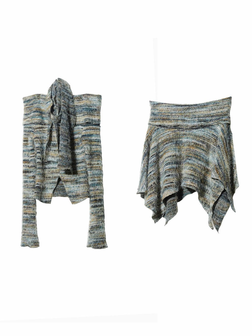 Slack Knit Top Overskirt Female Dropsure