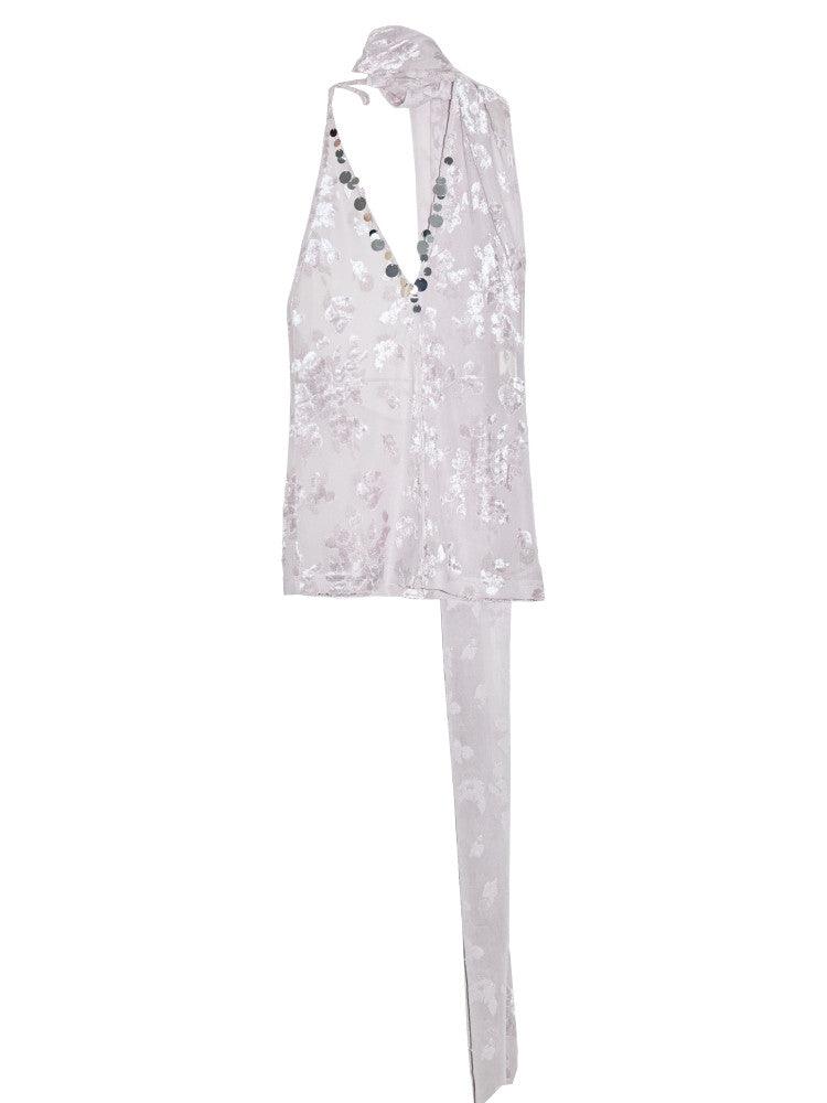 Robe bohème verte claire à broderies florales, manches courtes, taille élastiquée, style féminin élégant
