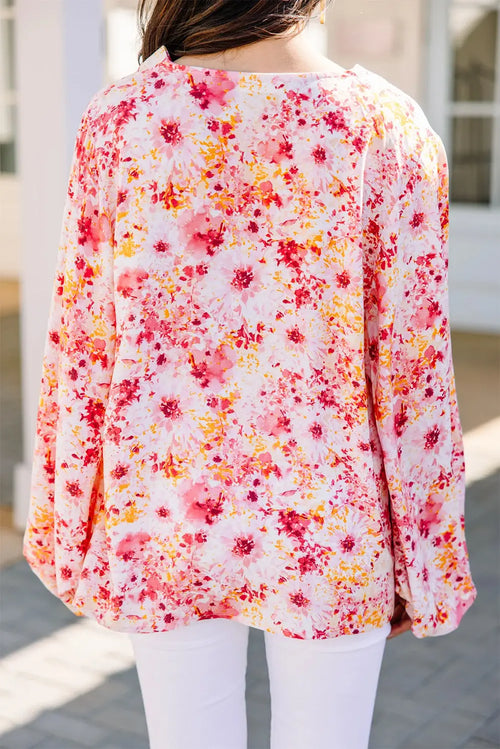 blouse fleurie rose Dear-Lover Dropshipping