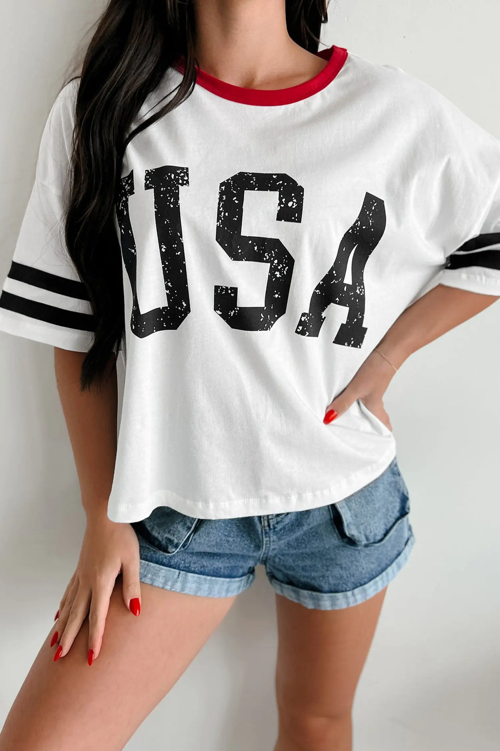 t-shirt varsity blanc Dear-Lover Dropshipping